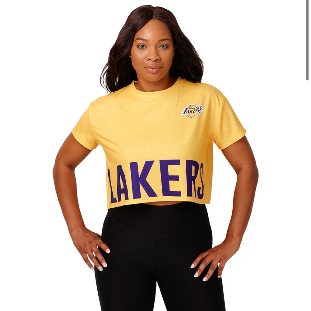 NWT NBA LA Lakers Cropped Top